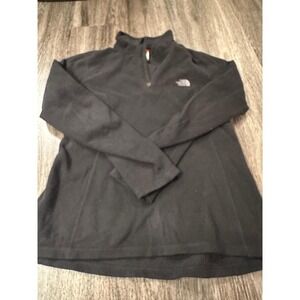 The North Face Black Fleece 1/4 Zip Pullover Top Womens L‎ G